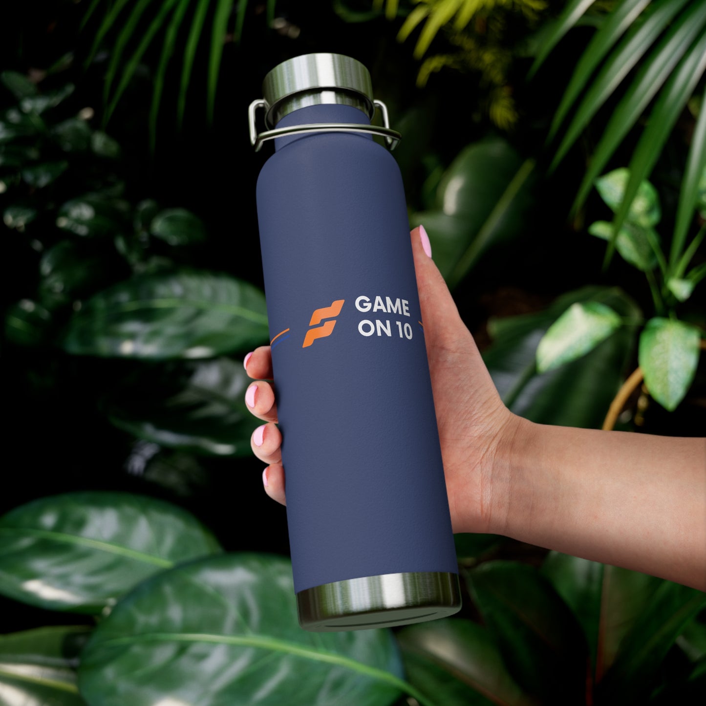Game on 10 Copper Insulated Water Bottle
