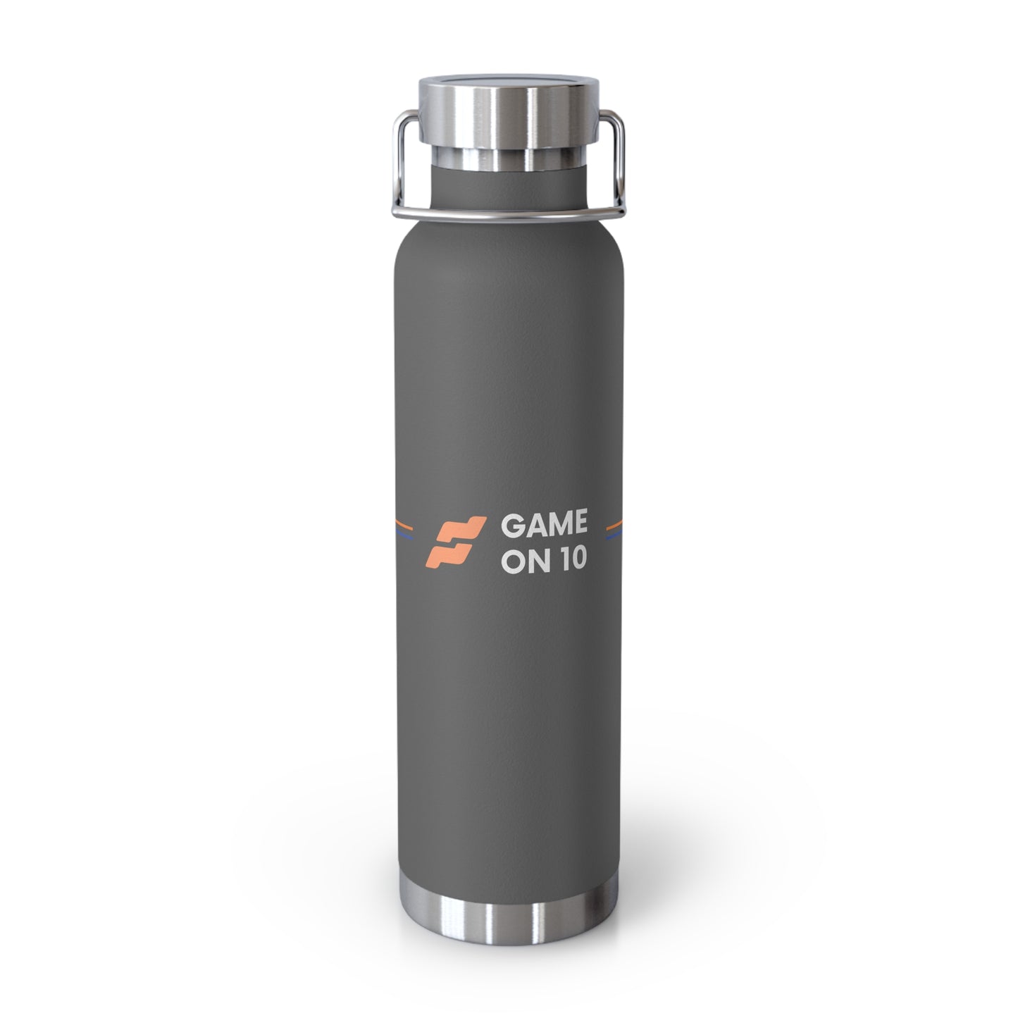 Game on 10 Copper Insulated Water Bottle