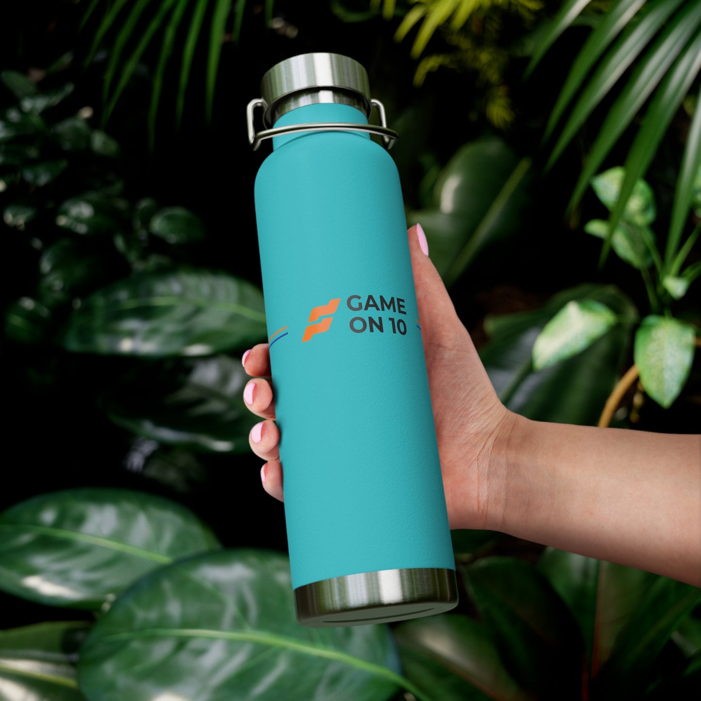 Game on 10 Copper Insulated Water Bottle
