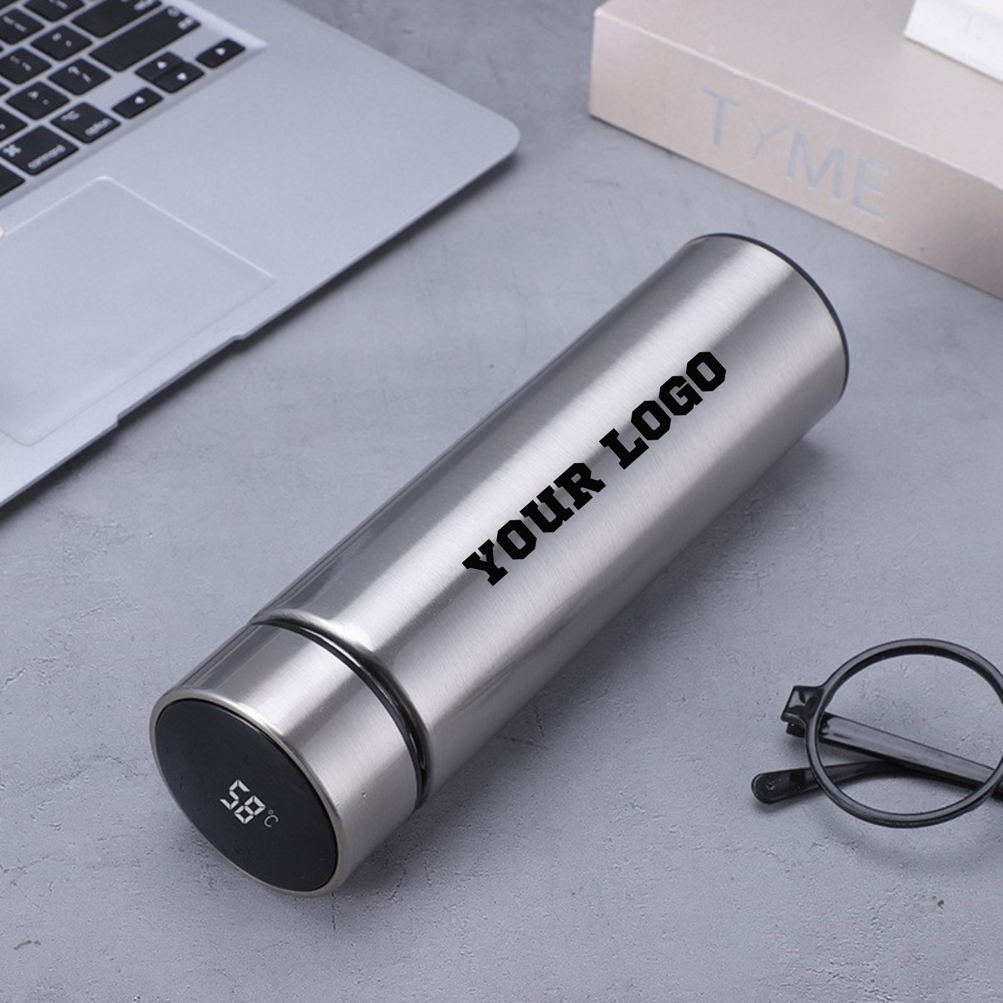 Custom Smart LED Temperature Display Water Bottle