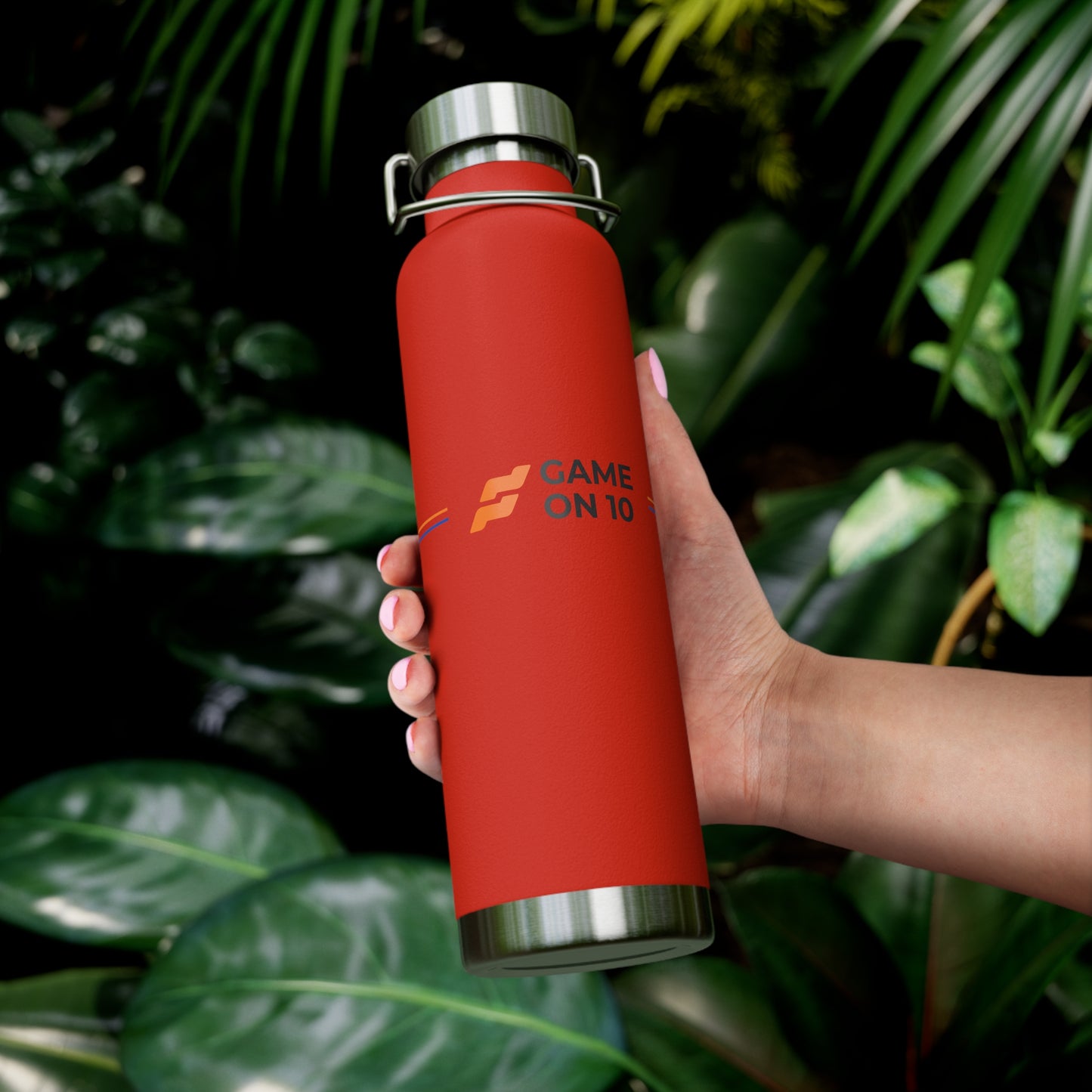 Game on 10 Copper Insulated Water Bottle
