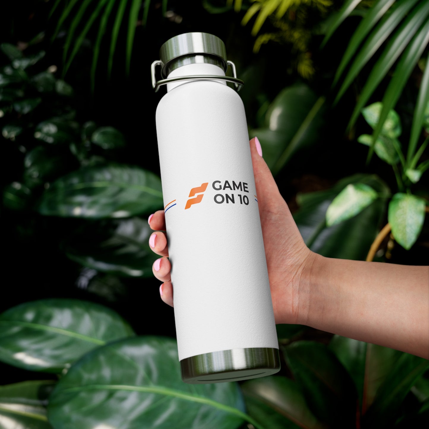 Game on 10 Copper Insulated Water Bottle