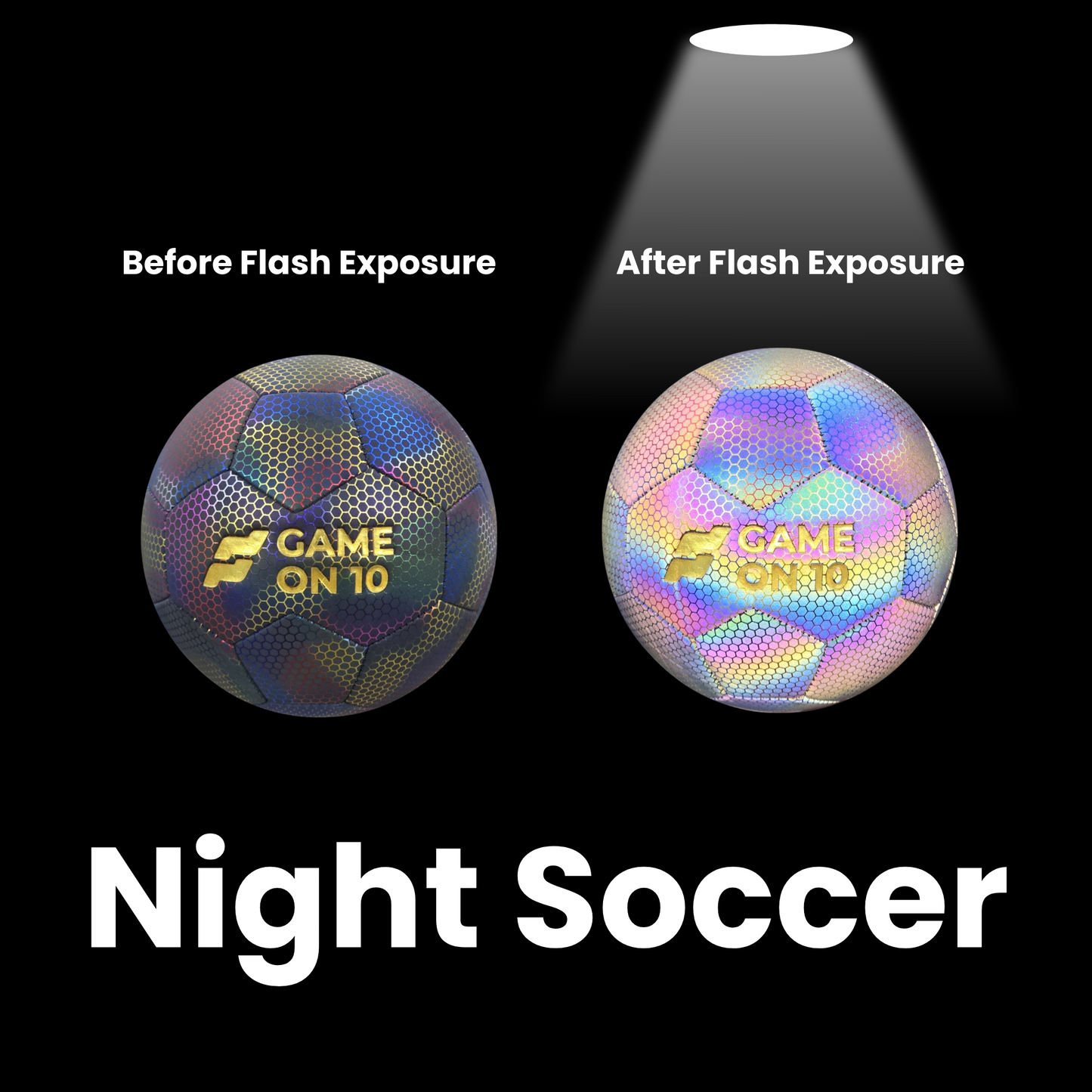 Game on 10 Holographic Soccer Ball