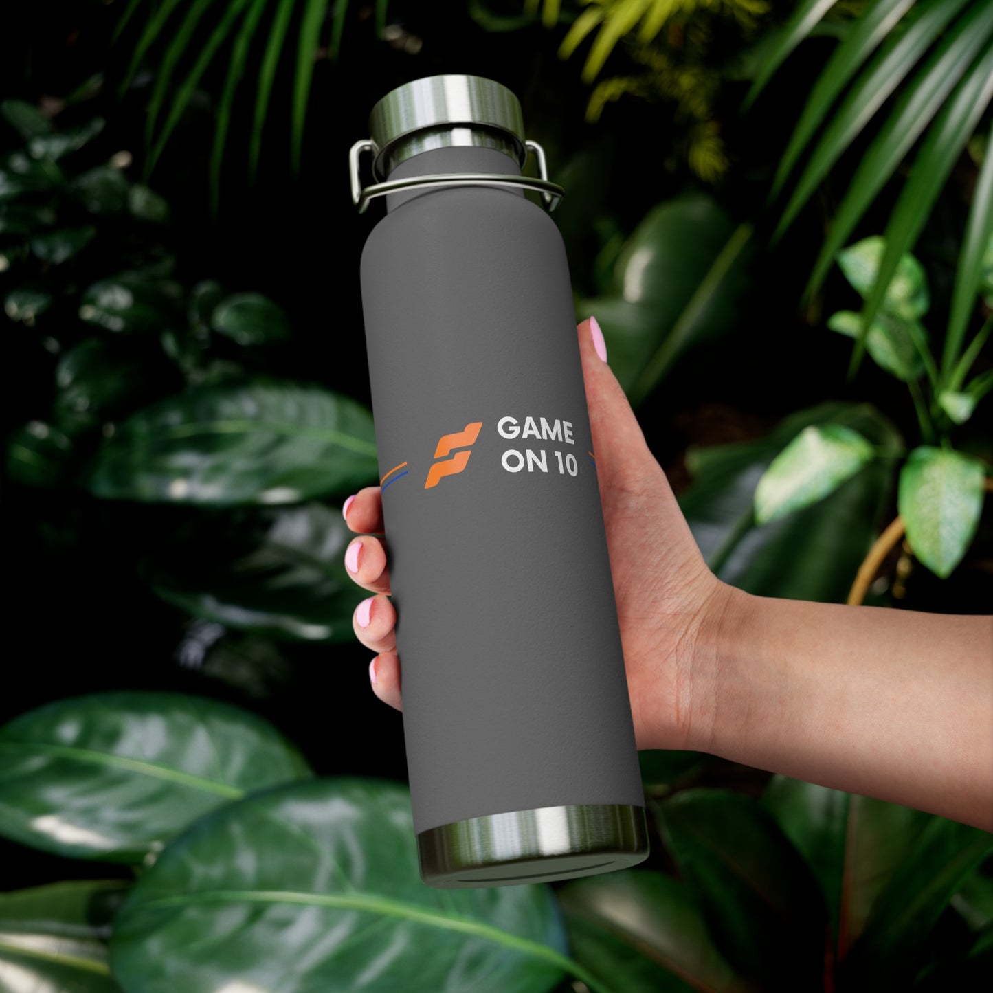 Game on 10 Copper Insulated Water Bottle