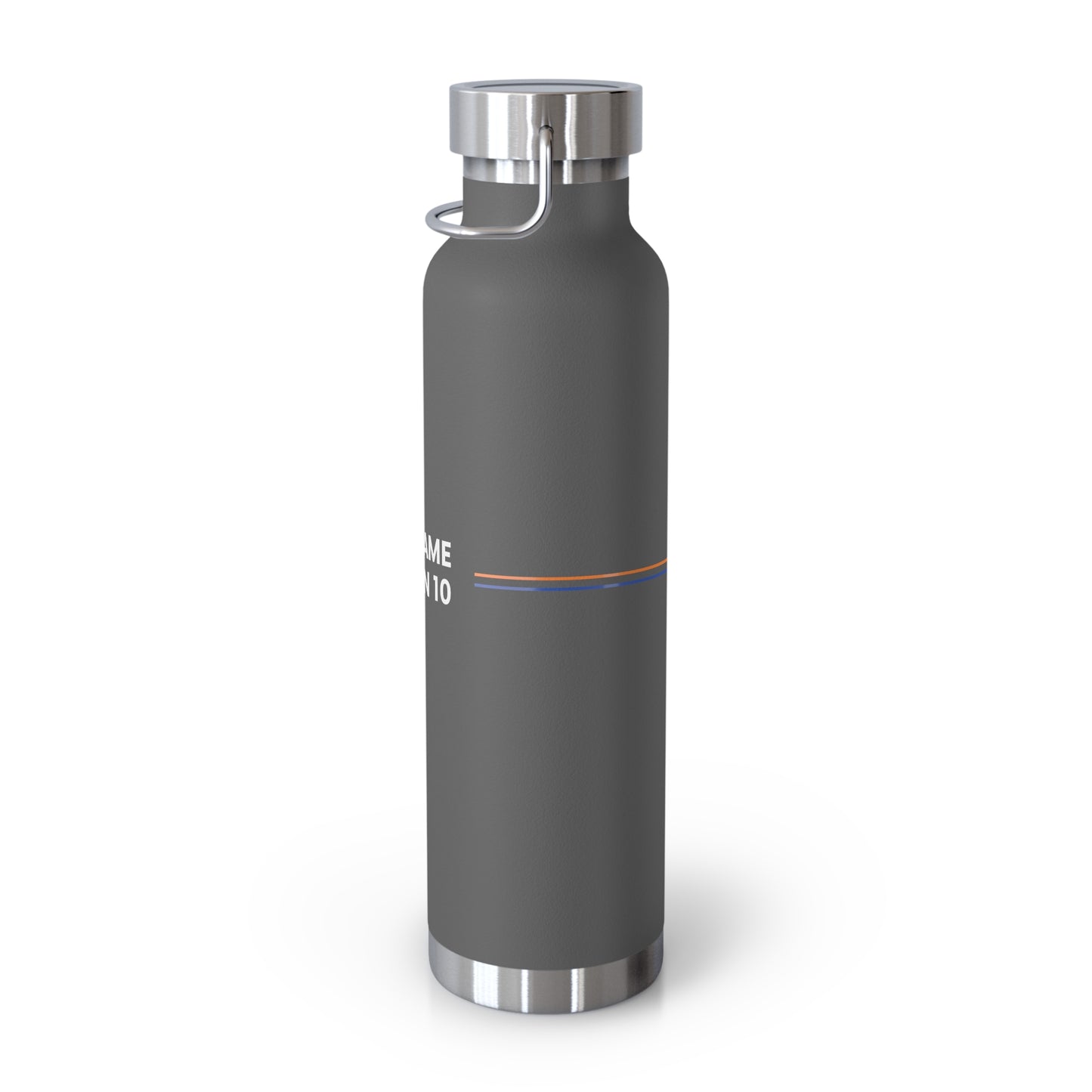 Game on 10 Copper Insulated Water Bottle