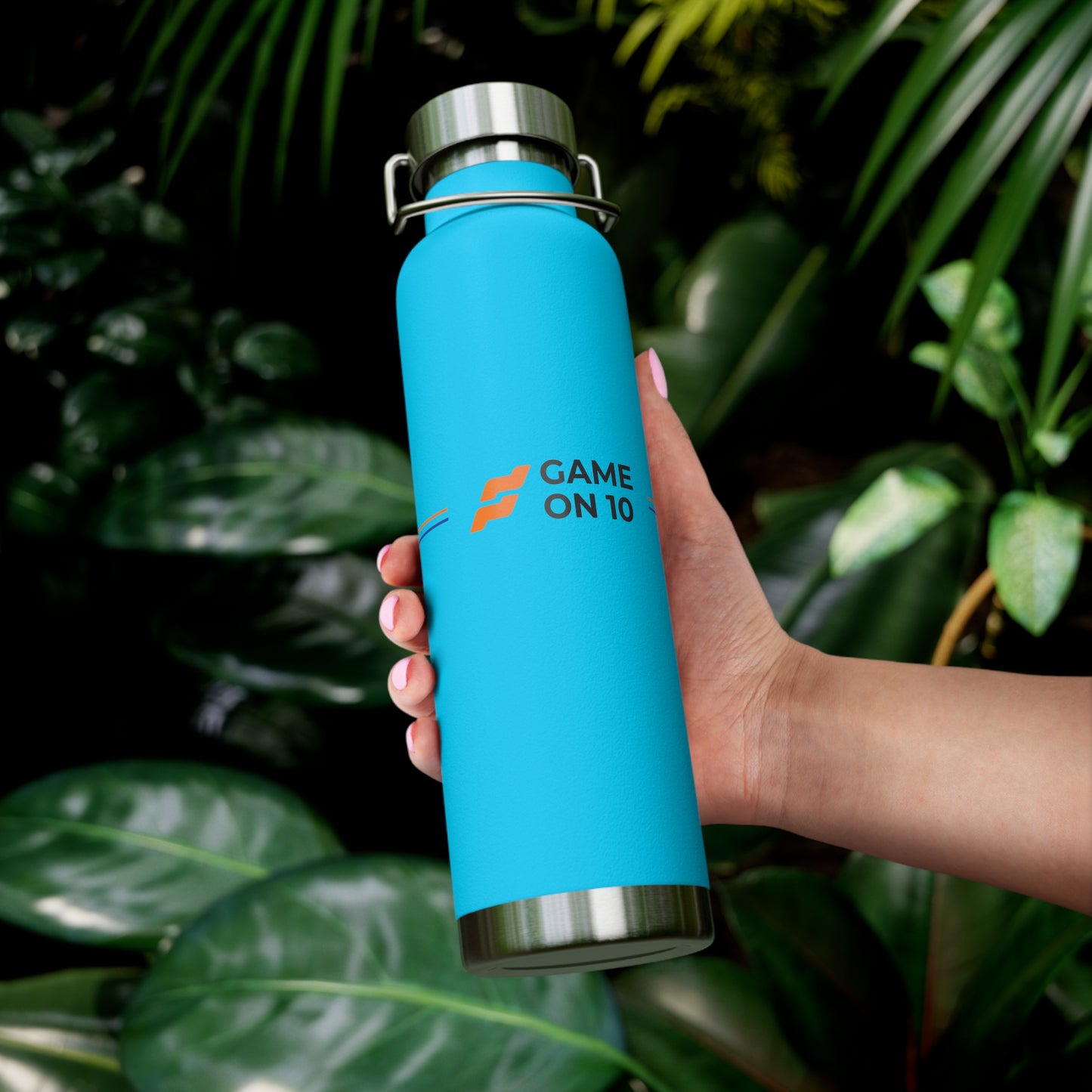 Game on 10 Copper Insulated Water Bottle