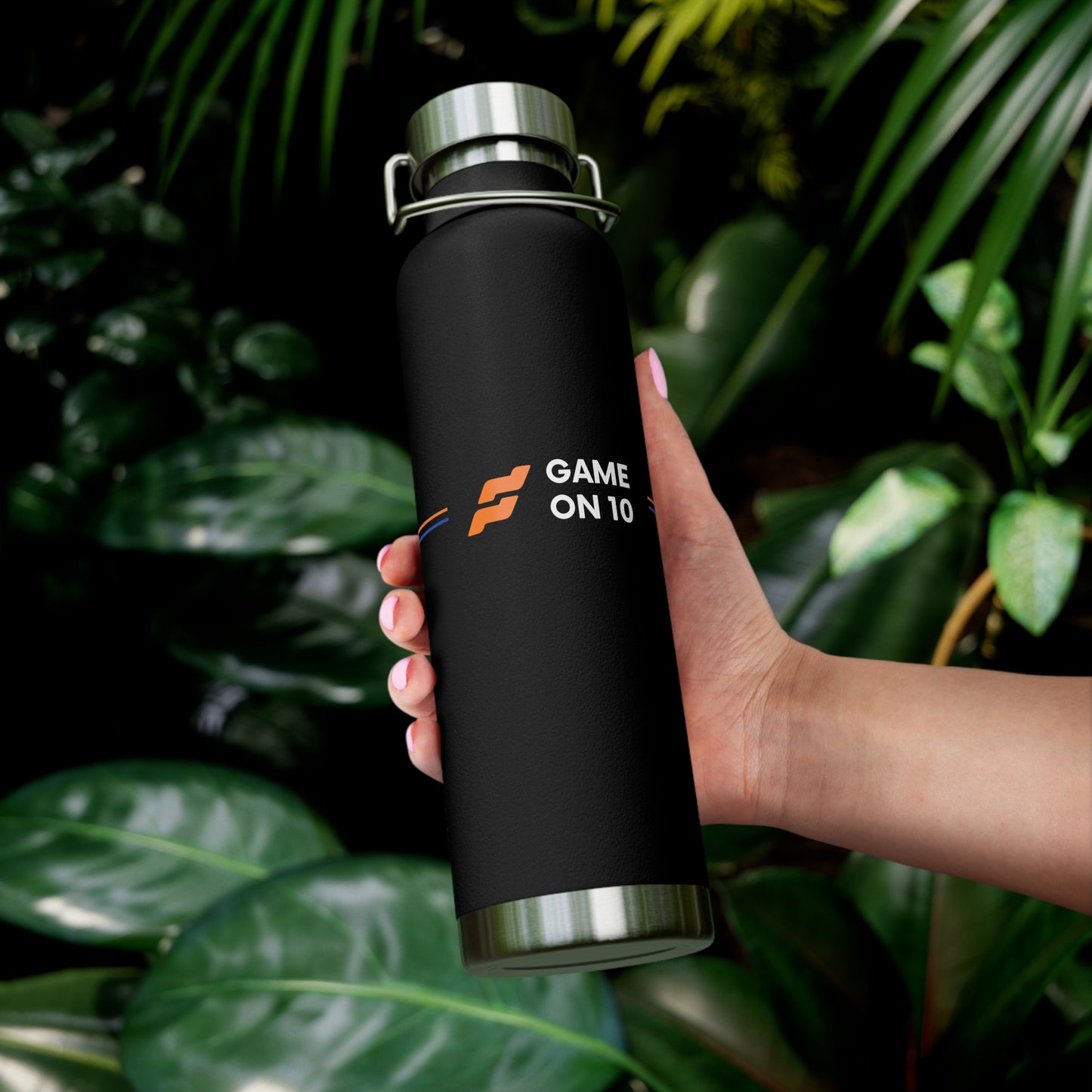 Game on 10 Copper Insulated Water Bottle