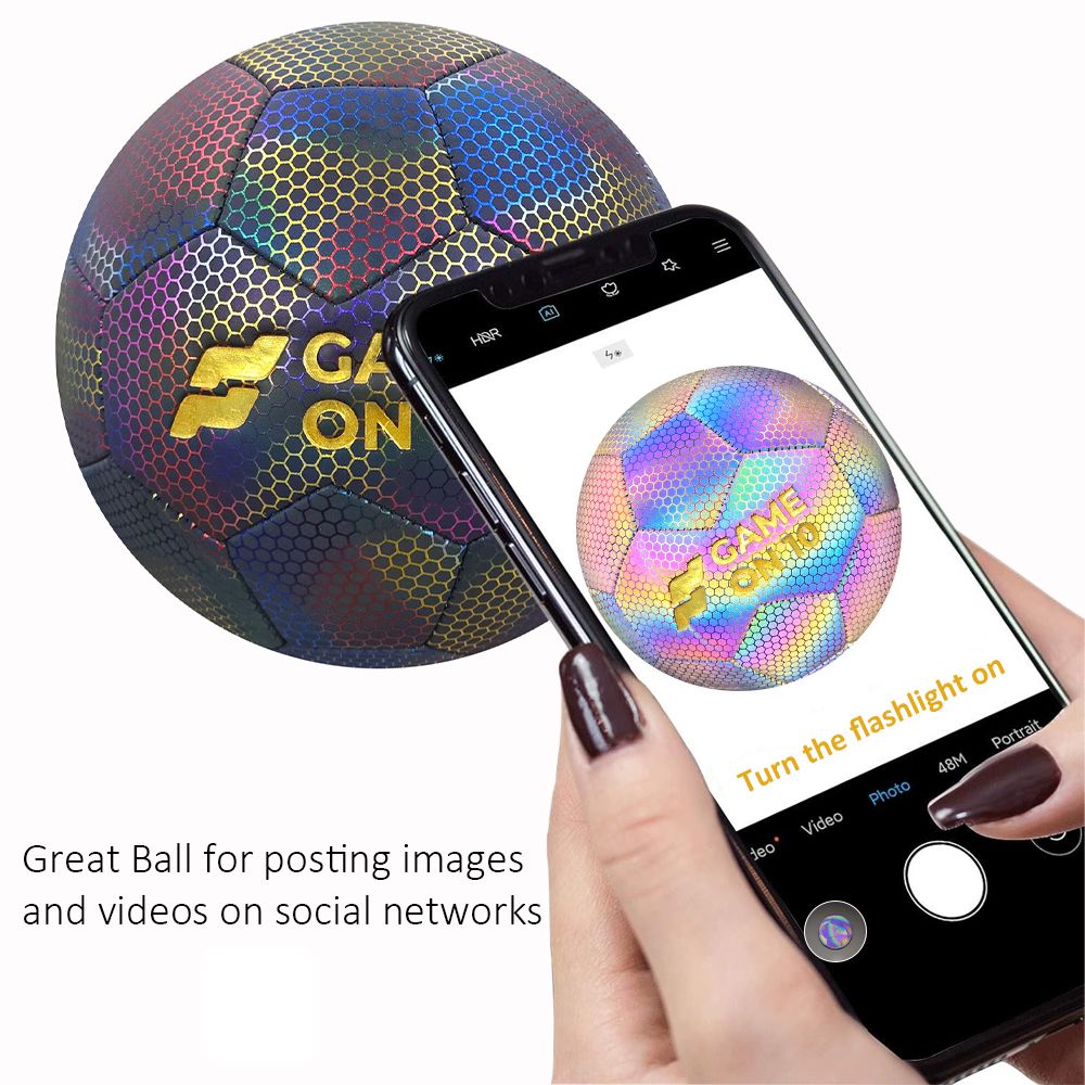 Game on 10 Holographic Soccer Ball