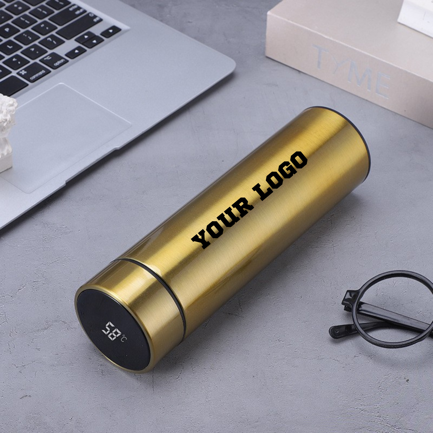 Custom Smart LED Temperature Display Water Bottle